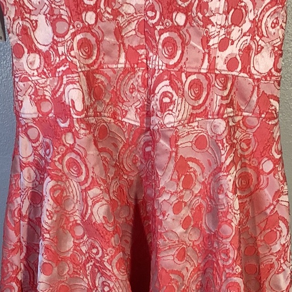 NWT Rickie Freeman Teri Jon Jacquard Sleeveless Tea Length Dress Woman’s Size 14 - Picture 9 of 16